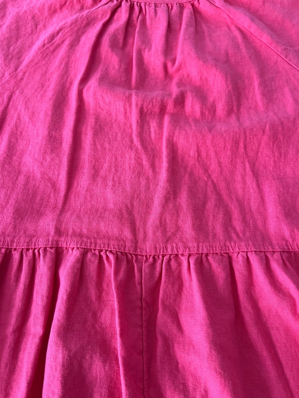 Universal Thread Hot Pink V-Neck Tie-Detail Cotton Dress - Picture 8 of 12